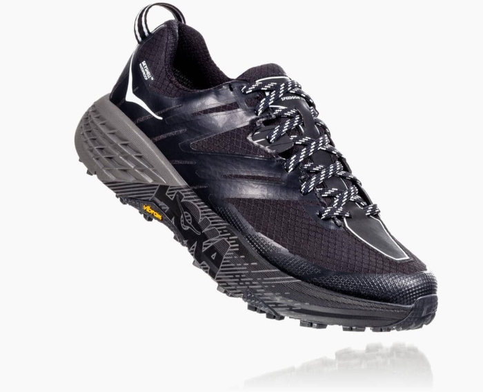 Hoka Tursko Outlet - HOKA ONE ONE Speedgoat 3 Waterproof Dame Svart [NO-09CBYP]